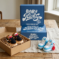 Kraamcadeau Set Jongetje, 2 paar gehaakte babysneakers